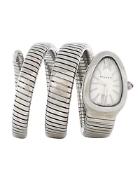 Serpenti Tubogas Double Spiral Quartz Watch in Stainless Steel 23mm