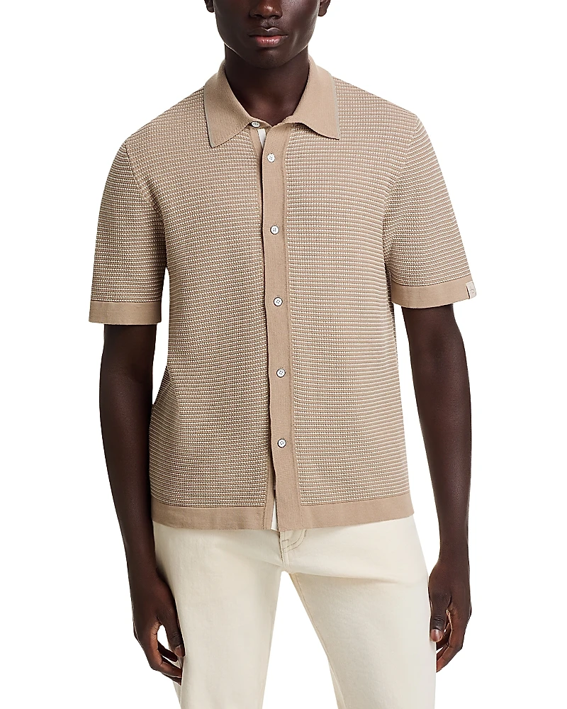rag & bone Harvey Jacquard Striped Shirt