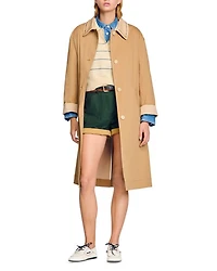 Embellished Trench Coat