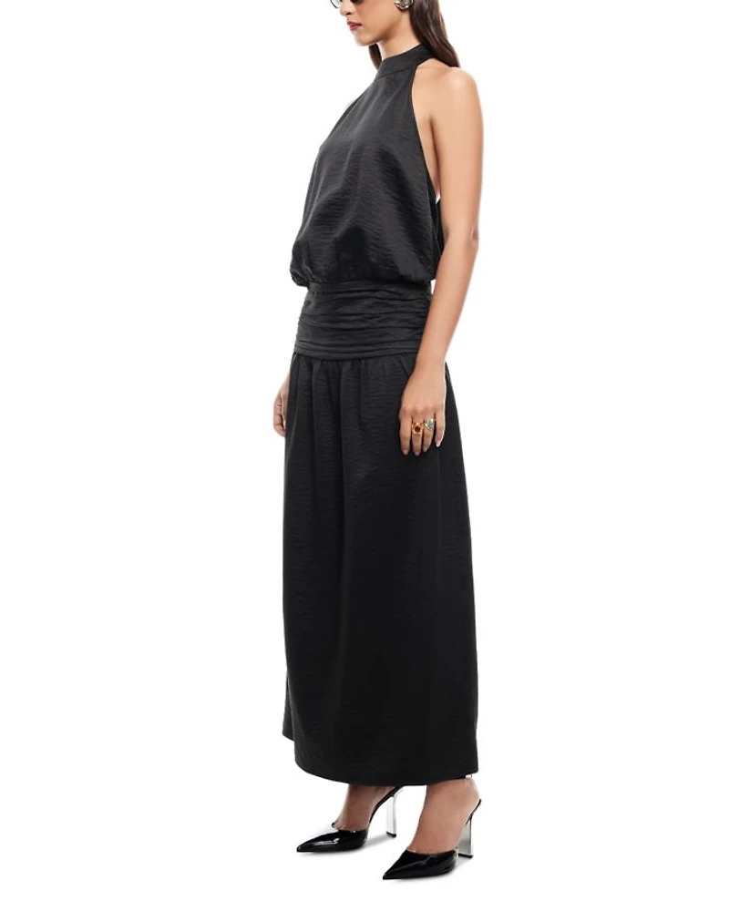Sylvie Mock Neck Maxi Dress