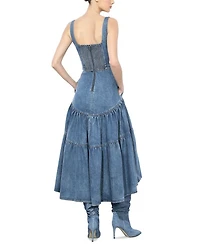 Diana Tiered Denim Dress