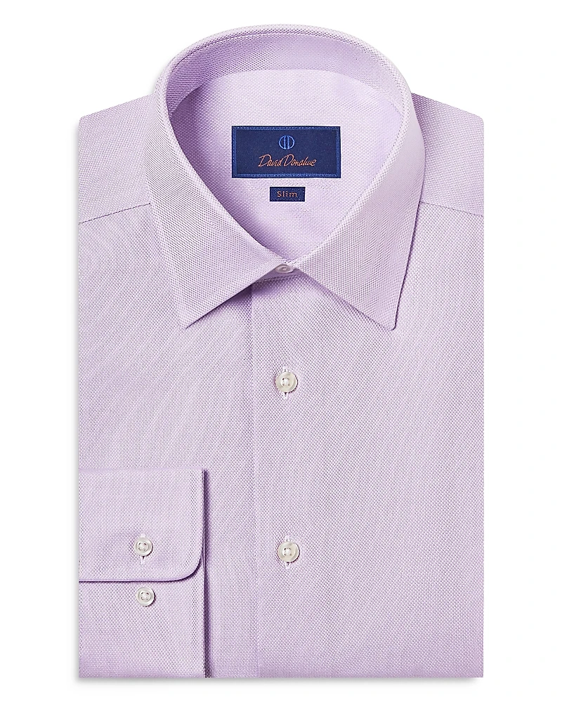 David Donahue Slim Fit Royal Oxford Dress Shirt