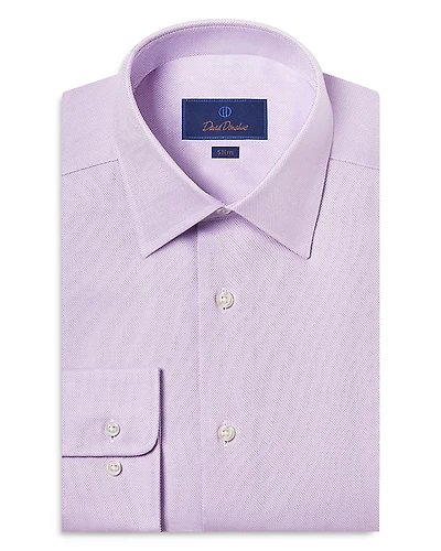 David Donahue Slim Fit Royal Oxford Dress Shirt