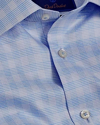 Trim Fit Twill Check Dress Shirt