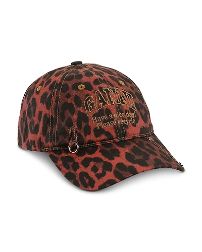 Ganni Leo Racing Red Cap