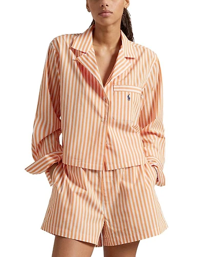 Cropped Shirt & Boxer Sleep Set