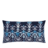 John Robshaw Laksh Indigo Bolster Decorative Pillow with Insert