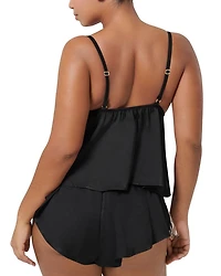 Katerine Luxury Satin Cami and Short Set