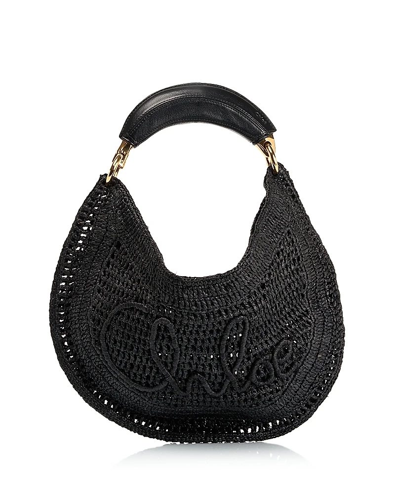 Chloe Summer Banana Raffia Hobo Bag