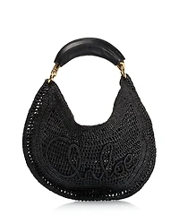 Chloe Summer Banana Raffia Hobo Bag