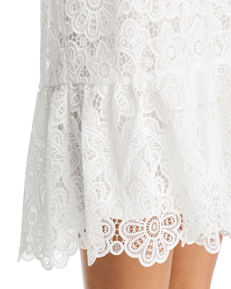 Lace Drop Waist Mini Dress - Exclusive