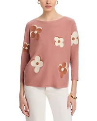 Sioni Floral Dolman Sleeve Sweater