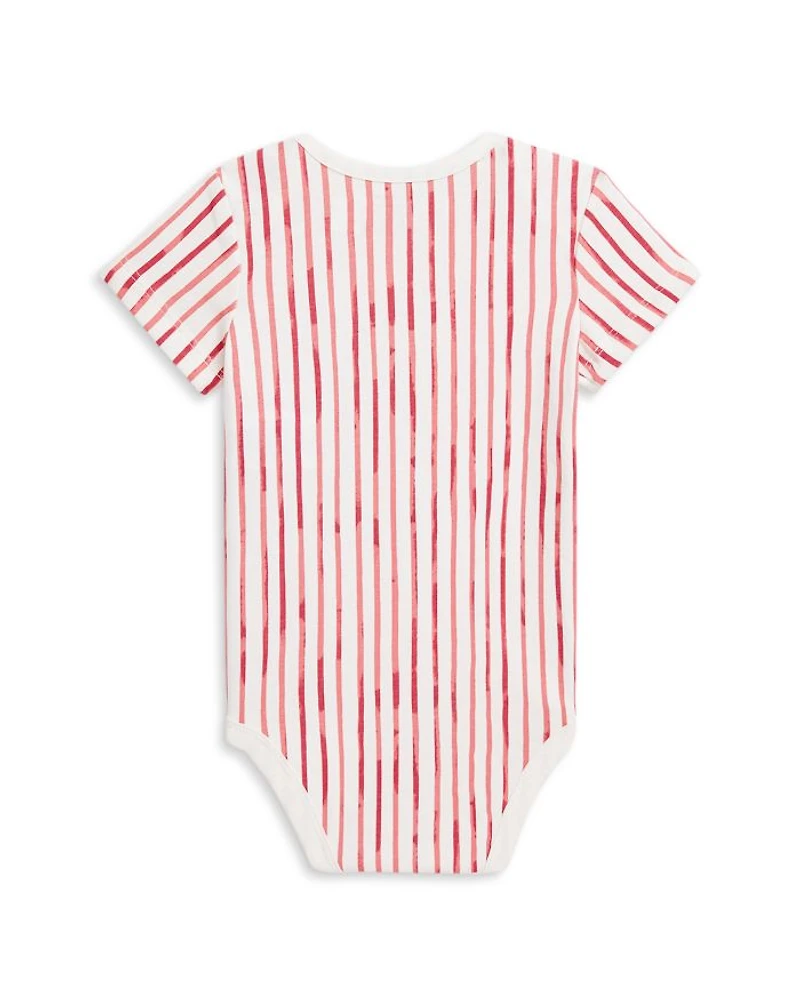 Boys' Striped Cotton Jersey Bodysuit - Baby