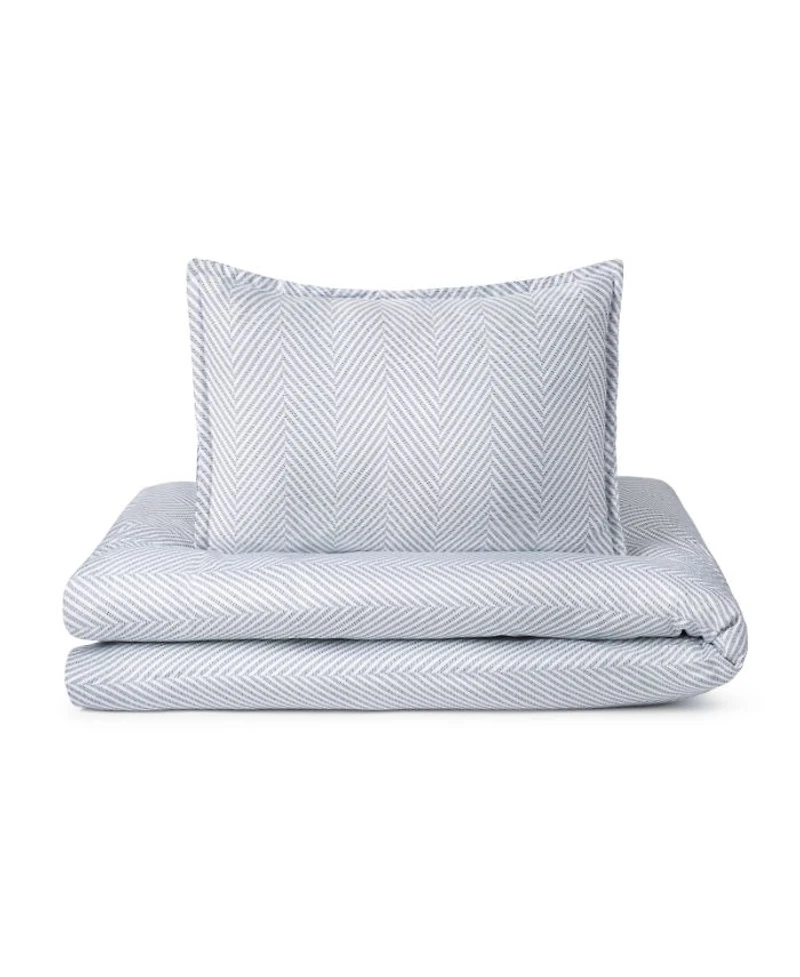 Leze Blue Linen 4 Piece Set, Full