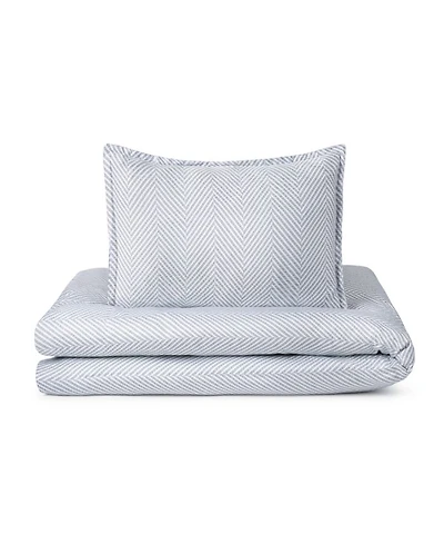 Leze Blue Linen 4 Piece Set, Full