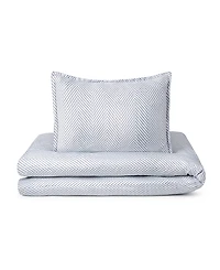 Domani Home Leze Blue Linen 4 Piece Set