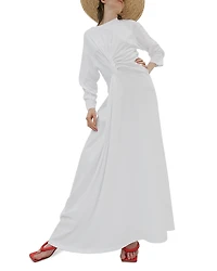 A. w.a. k.e. Mode Front Knot Maxi Dress