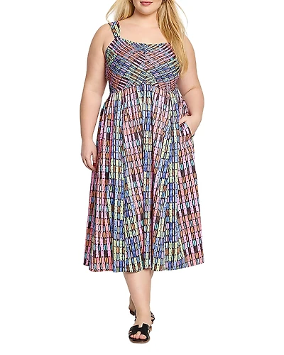 Nic + Zoe Plus Rainbow Macaroon Sarah Dress