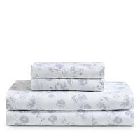 Calvin Klein Printed Cotton Sateen 4 Piece Sheet Set