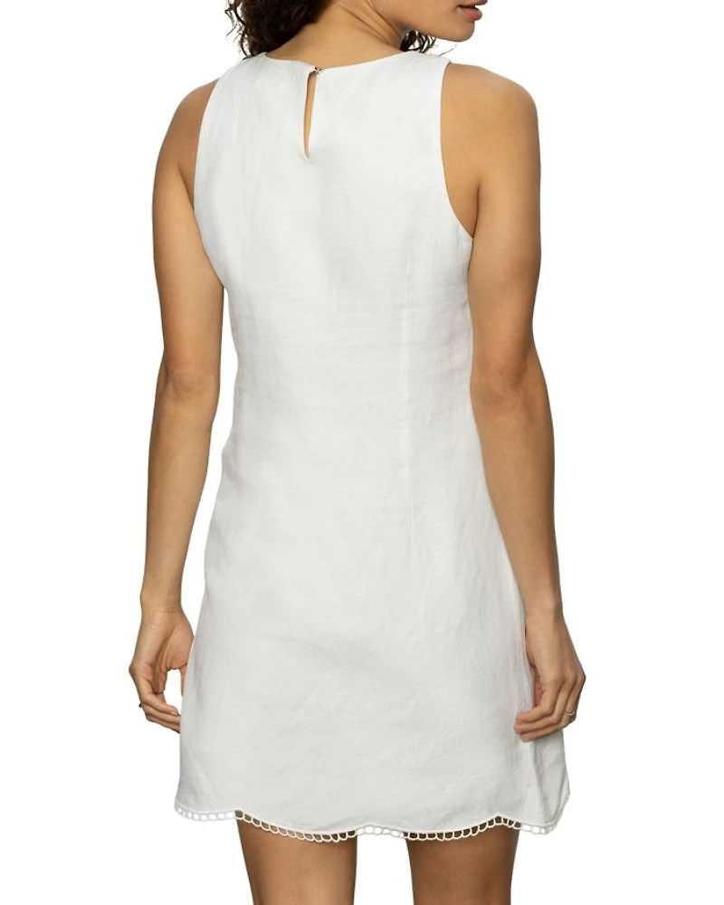 Embroidered Blooms Mini Dress