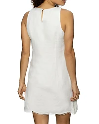 Embroidered Blooms Mini Dress