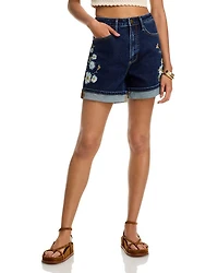 Aria X Daisy Bee Daze Denim Shorts
