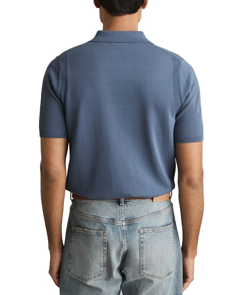 Berkley Slim Fit Quarter Zip Knit Polo Shirt