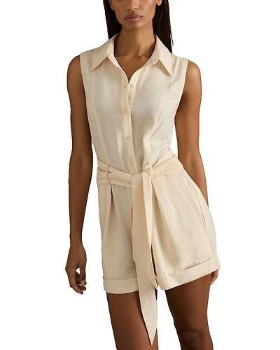 Belted Sleeveless Playsuit
