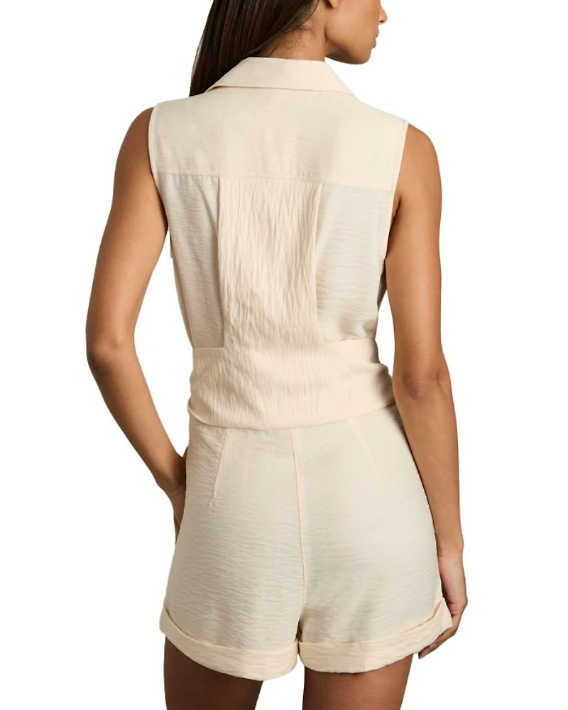 Belted Sleeveless Playsuit