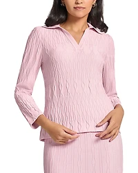 Misook Spread Collar Top