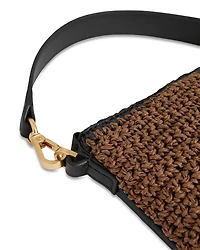 Faith Color Block Raffia Crossbody