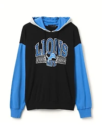 Junk Food Clothing Unisex Nfl Detroit Lions Tri Color Block Hoodie