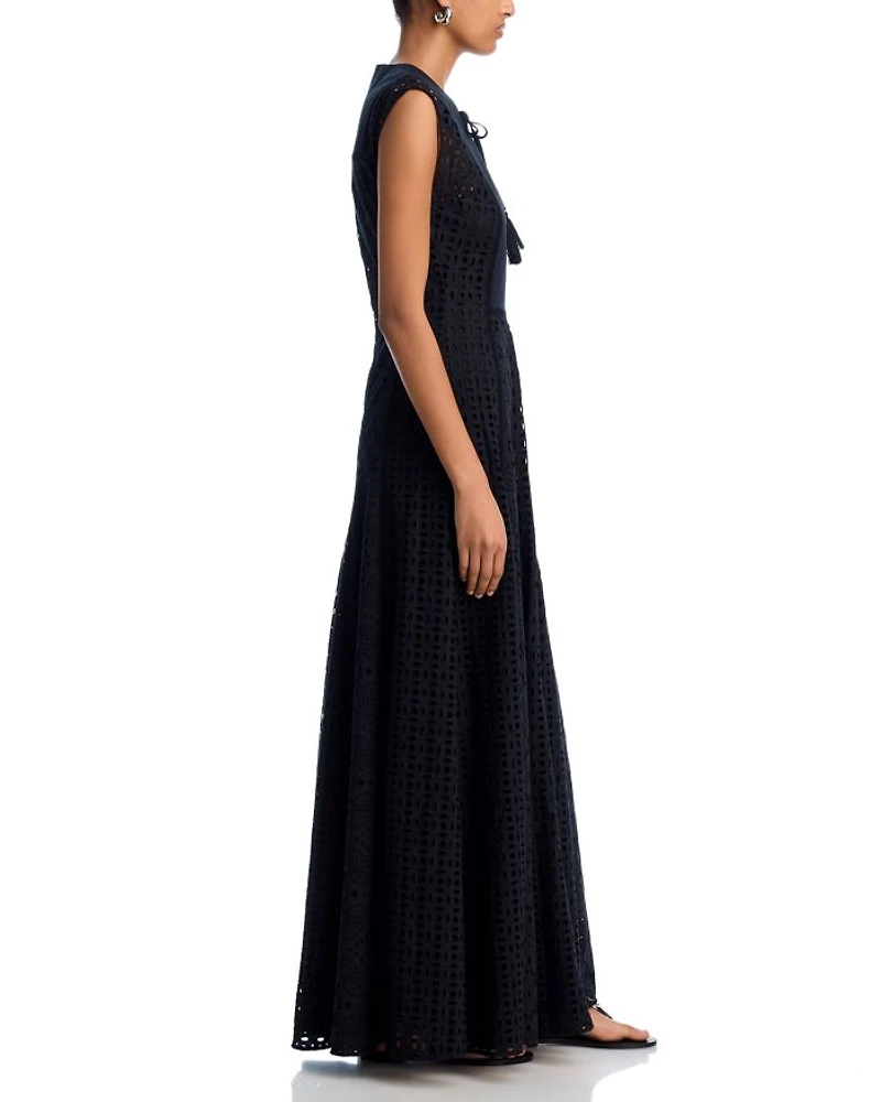 Alina Eyelet Maxi Dress
