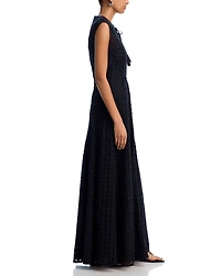Alina Eyelet Maxi Dress
