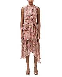 PatBO Lily Flower Sleeveless Midi Dress