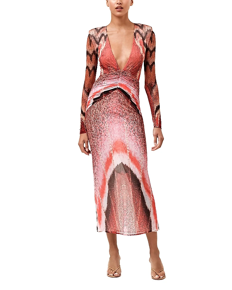 PatBO Papillon Tulle Long Dress