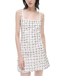 Simkhai Ziva Metallic Floral Embellished Dress