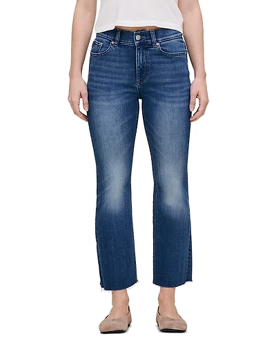 DL1961 Petite Bridget Crop Instasculpt High Rise Bootcut Jeans