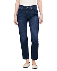 DL1961 Petite Halle Instasculpt Straight Leg High Rise Jeans