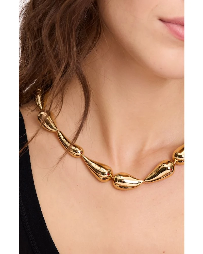 Molten Statement Necklace, 18"-21"