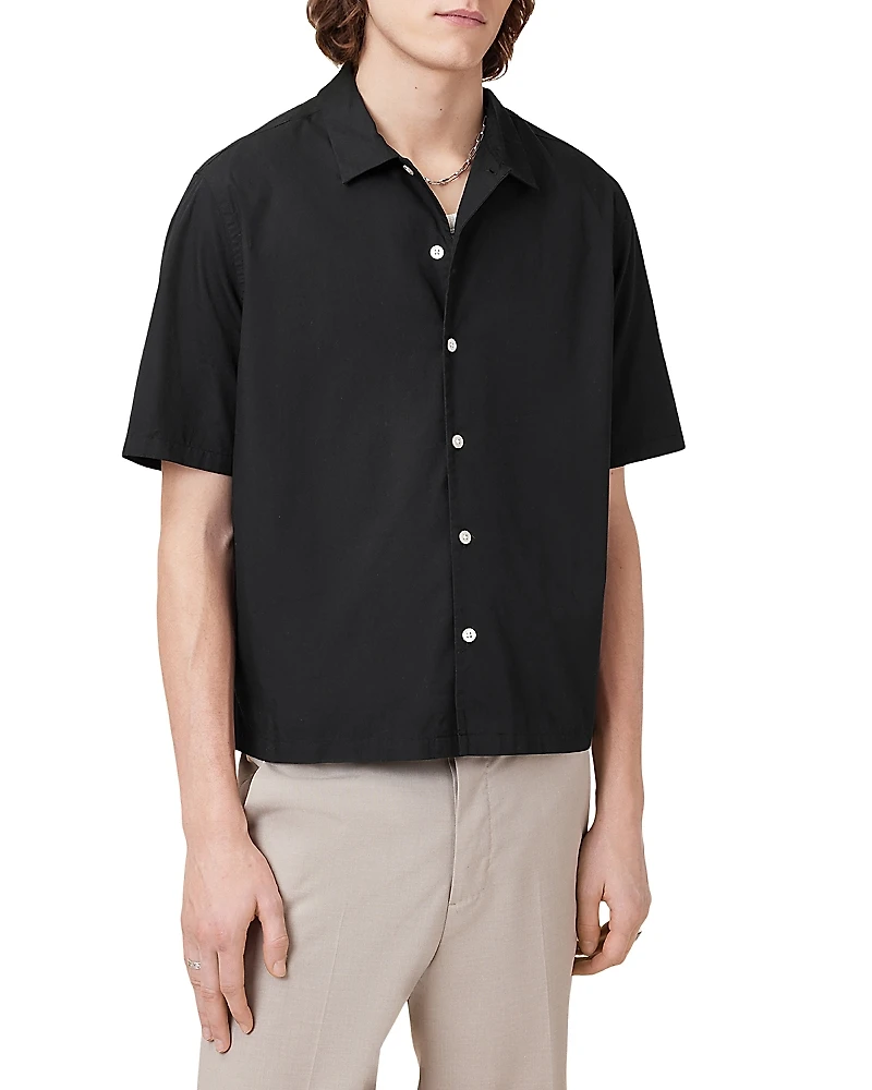 Allsaints Boxy Short Sleeve Camp Shirt