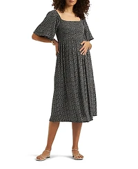 Ripe Maternity Emmy Shirred Dress