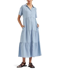 Ripe Maternity Macy Longline Linen Dress