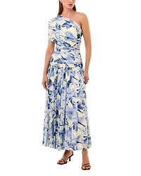 Gaia One Shoulder Drop Waist Dress