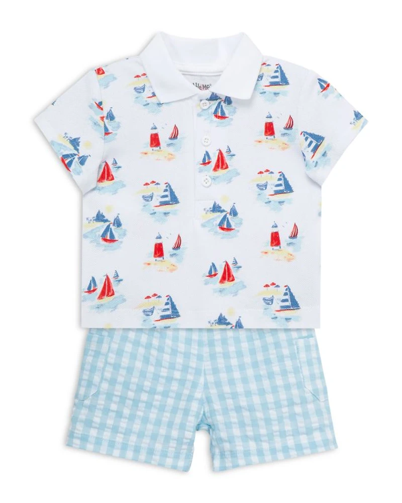 Boys' Breezy Polo Shirt & Shorts Set - Baby