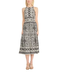 Border Print Dress
