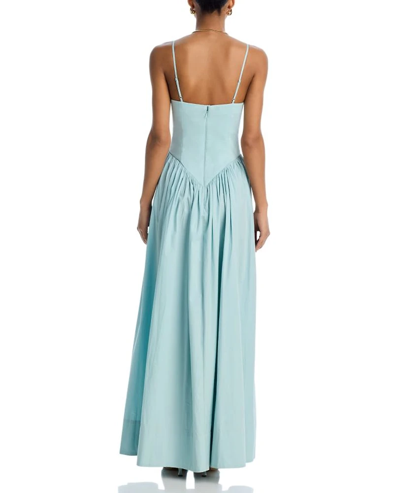 V Neck Maxi Dress