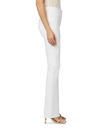 The Provocateur Petite Mid Rise Bootcut Jeans White