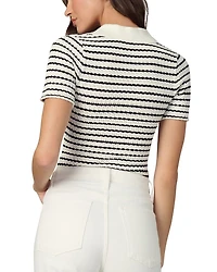 The Jess Pointelle Polo Shirt
