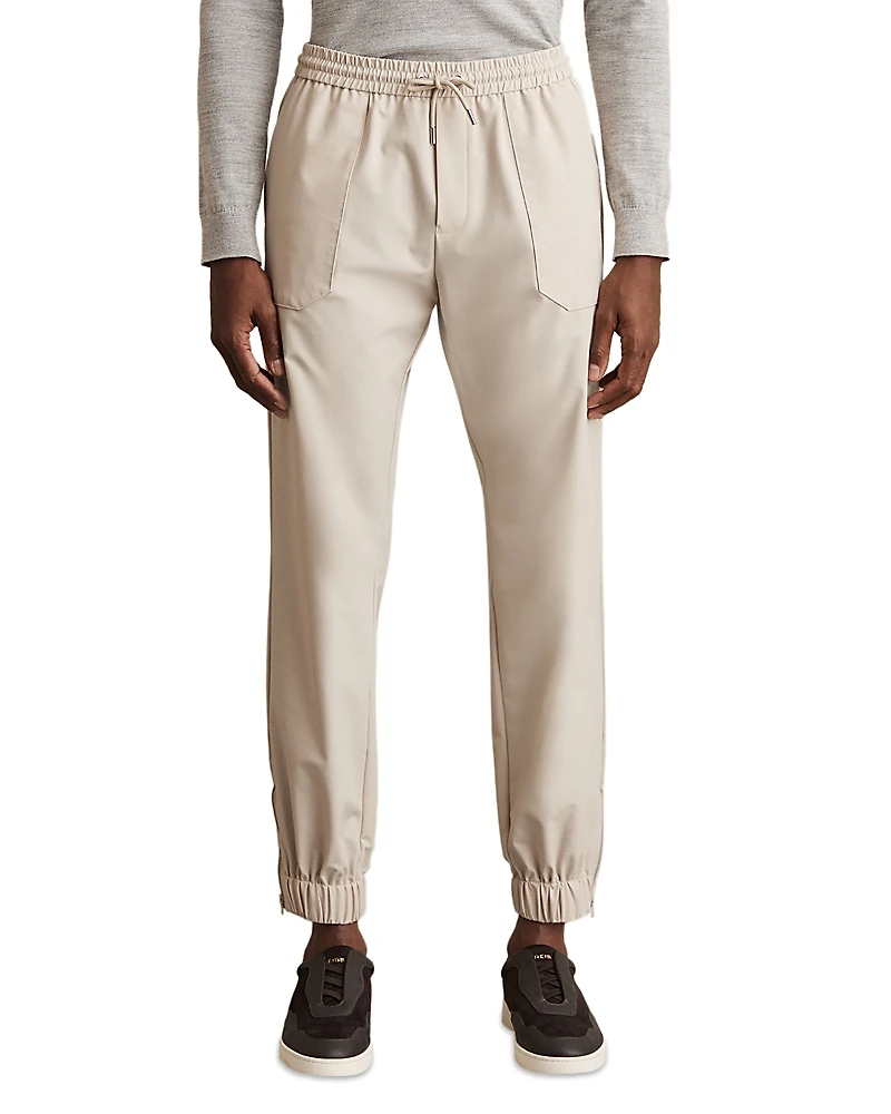 Reiss Relaxed Drawstring Technical Cuffed Trousers